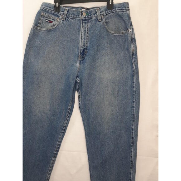 Tommy Hilfinger Men's 36x30 Jeans Straight Blue Denim Western Cowboy Light Wash - Picture 4 of 10